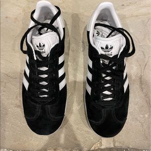 Adidas Gazelle sneakers.  Size 6.  Black & White